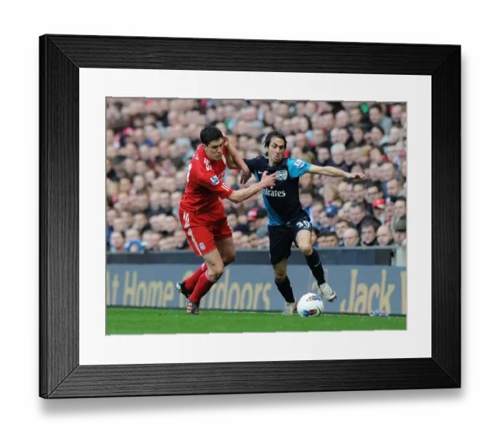 Framed Print : Yossi Benayoun Outsmarts Martin Kelly: A Premier League Showdown (2011-12) Framed Print : Yossi Benayoun Outsmarts Martin Kelly: A Premier League Showdown (2011-12)