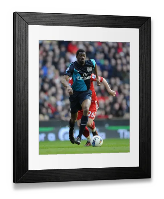 Framed Print : Abou Diaby in Action: Liverpool vs. Arsenal, Premier League 2011-12 Framed Print : Abou Diaby in Action: Liverpool vs. Arsenal, Premier League 2011-12
