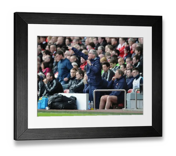 Framed Print : Pat Rice at Liverpool vs Arsenal, Premier League 2011-12 Framed Print : Pat Rice at Liverpool vs Arsenal, Premier League 2011-12