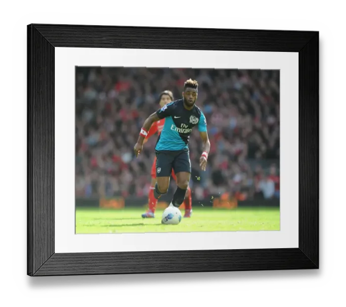 Framed Print : Alex Song in Action: Liverpool vs. Arsenal, Premier League 2011-12 Framed Print : Alex Song in Action: Liverpool vs. Arsenal, Premier League 2011-12