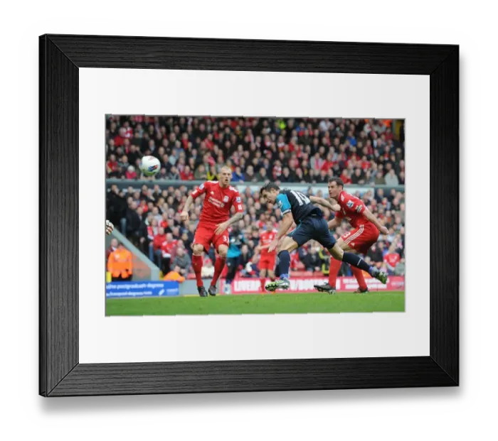 Framed Print : Robin van Persie Stuns Liverpool with Striking Goal: Premier League Showdown 2012 Framed Print : Robin van Persie Stuns Liverpool with Striking Goal: Premier League Showdown 2012