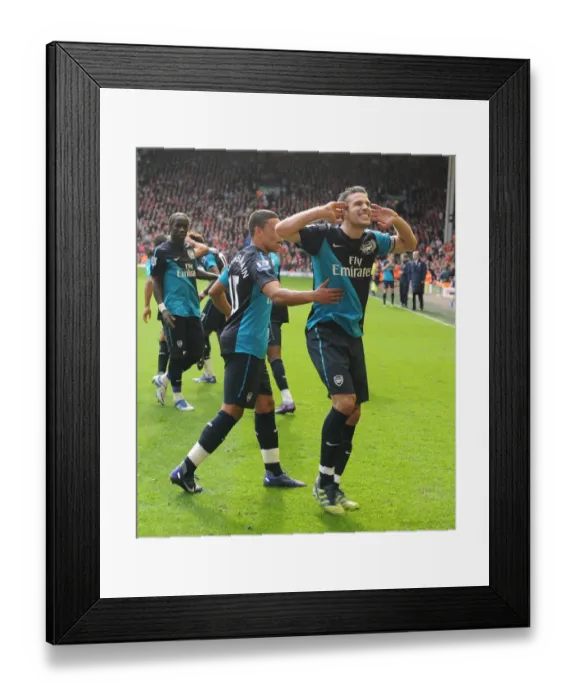 Framed Print : Robin van Persie's Unforgettable Strike: Arsenal's Victory over Liverpool, Premier League 2011-12 Framed Print : Robin van Persie's Unforgettable Strike: Arsenal's Victory over Liverpool, Premier League 2011-12