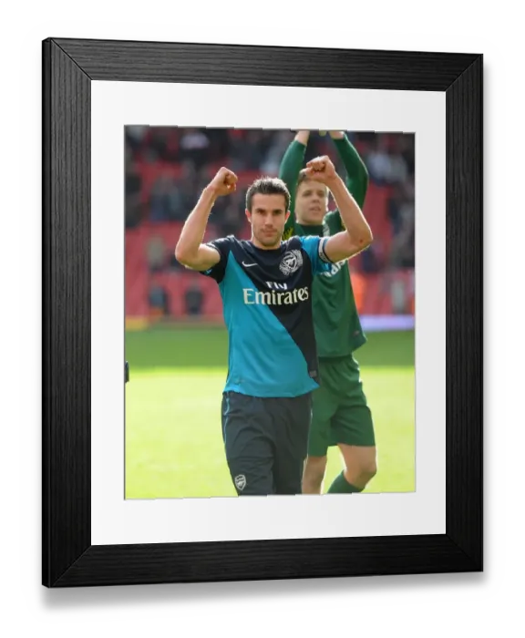 Framed Print : Robin van Persie's Triumphant Goal: Liverpool vs. Arsenal, Premier League 2011-12