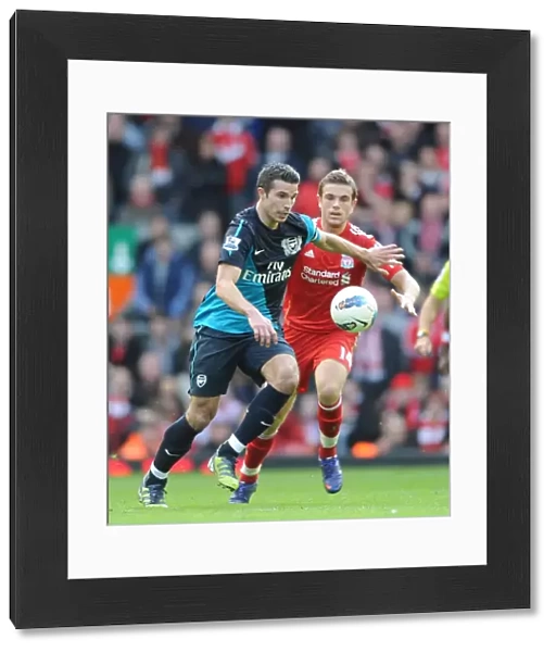 Robin van Persie Surges Past Jordan Henderson: Liverpool vs Arsenal, Premier League 2011-12