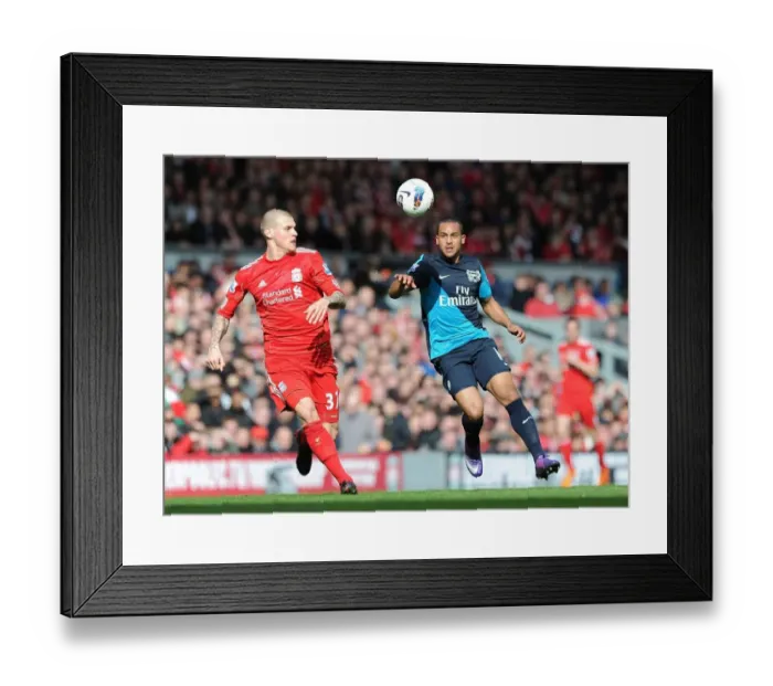 Framed Print : Theo Walcott vs Martin Skrtel: Intense Battle at Anfield (Liverpool v Arsenal, Premier League, 2011-12) Framed Print : Theo Walcott vs Martin Skrtel: Intense Battle at Anfield (Liverpool v Arsenal, Premier League, 2011-12)