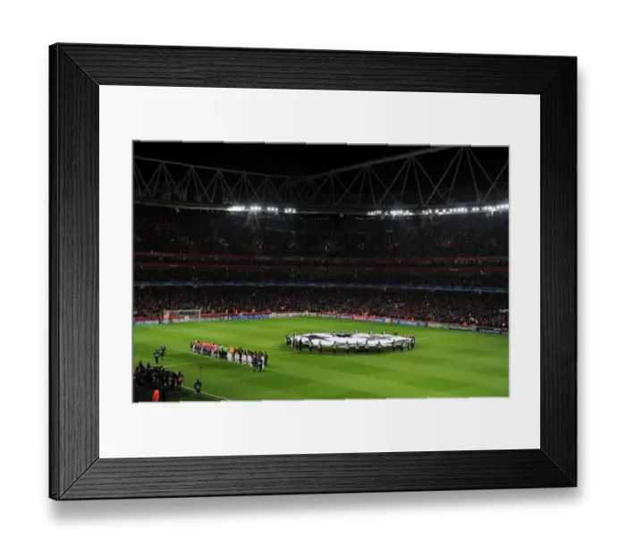 Framed Print : Arsenal vs AC Milan - UEFA Champions League Showdown, Emirates Stadium, 2012