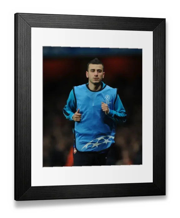 Framed Print : Arsenal Substitute Oguzhan Ozyakup During Arsenal FC vs AC Milan UEFA Champions League Match, 2012 Framed Print : Arsenal Substitute Oguzhan Ozyakup During Arsenal FC vs AC Milan UEFA Champions League Match, 2012