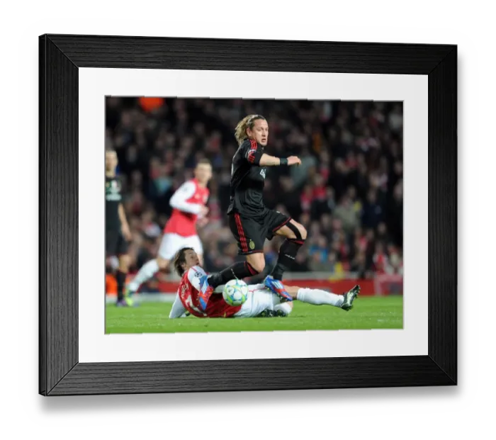 Framed Print : Arsenal Crushes AC Milan 3-0: Rosicky's Brilliance in Champions League Framed Print : Arsenal Crushes AC Milan 3-0: Rosicky's Brilliance in Champions League