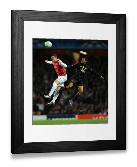 Framed Print : Arsenal Thrashes AC Milan 3:0 in UEFA Champions League: Thomas Vermaelen Shines Against Robinho Framed Print : Arsenal Thrashes AC Milan 3:0 in UEFA Champions League: Thomas Vermaelen Shines Against Robinho