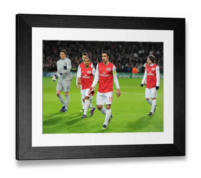 Framed Print : Robin van Persie's Hat-Trick: Arsenal Crushes AC Milan 3-0 in UEFA Champions League Framed Print : Robin van Persie's Hat-Trick: Arsenal Crushes AC Milan 3-0 in UEFA Champions League