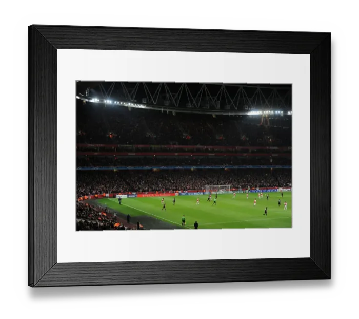 Framed Print : Champions League Showdown: Arsenal FC vs AC Milan at the Emirates Framed Print : Champions League Showdown: Arsenal FC vs AC Milan at the Emirates