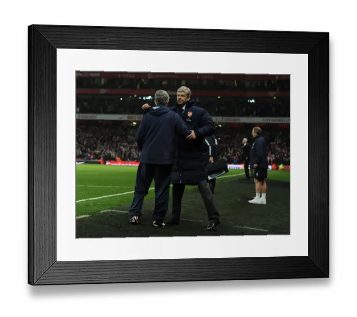 Framed Print : Arsene Wenger and Pat Rice Celebrate Arsenal's Victory over Newcastle United (2011-12) Framed Print : Arsene Wenger and Pat Rice Celebrate Arsenal's Victory over Newcastle United (2011-12)