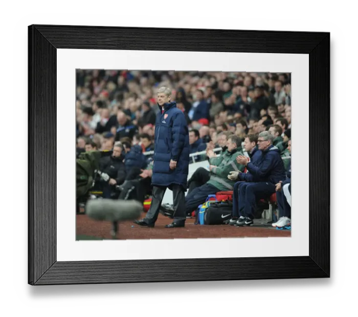 Framed Print : Arsene Wenger Leads Arsenal Against Newcastle United in Premier League Clash (2011-12) Framed Print : Arsene Wenger Leads Arsenal Against Newcastle United in Premier League Clash (2011-12)