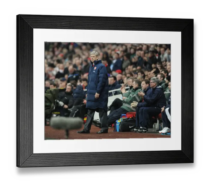 Framed Print : Arsene Wenger and Arsenal Face Off Against Newcastle United in Premier League Clash (2011-12)