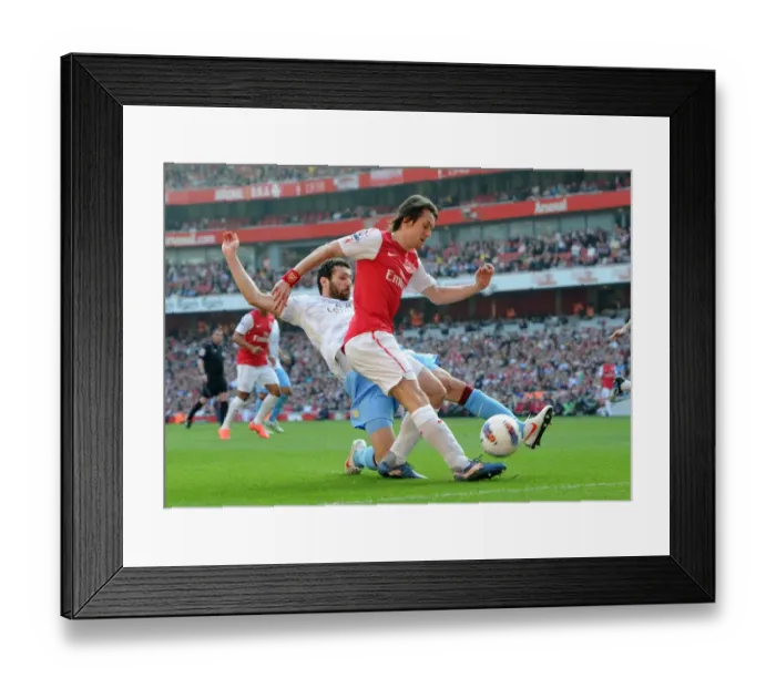 Framed Print : Arsenal's Triumph: Rosicky's Brilliance Leads to a 3-0 Victory over Aston Villa Framed Print : Arsenal's Triumph: Rosicky's Brilliance Leads to a 3-0 Victory over Aston Villa