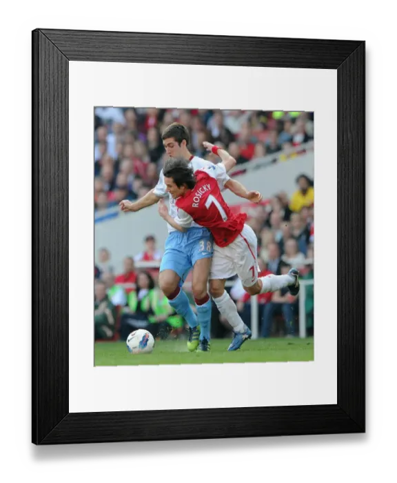 Framed Print : Arsenal Thrash Aston Villa 3-0: Rosicky's Brilliance Shines at Emirates Framed Print : Arsenal Thrash Aston Villa 3-0: Rosicky's Brilliance Shines at Emirates