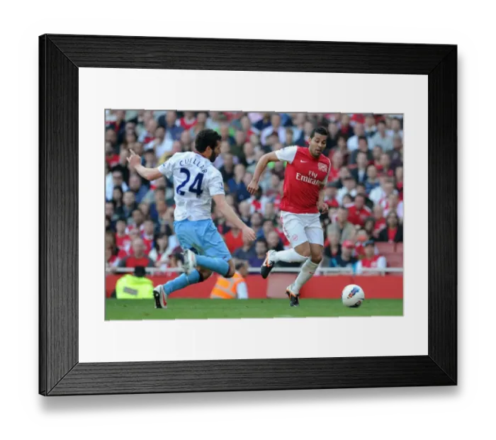 Framed Print : Andre Santos (Arsenal) Carlos Cuellar (Villa). Arsenal 3: 0 Aston Villa Framed Print : Andre Santos (Arsenal) Carlos Cuellar (Villa). Arsenal 3: 0 Aston Villa