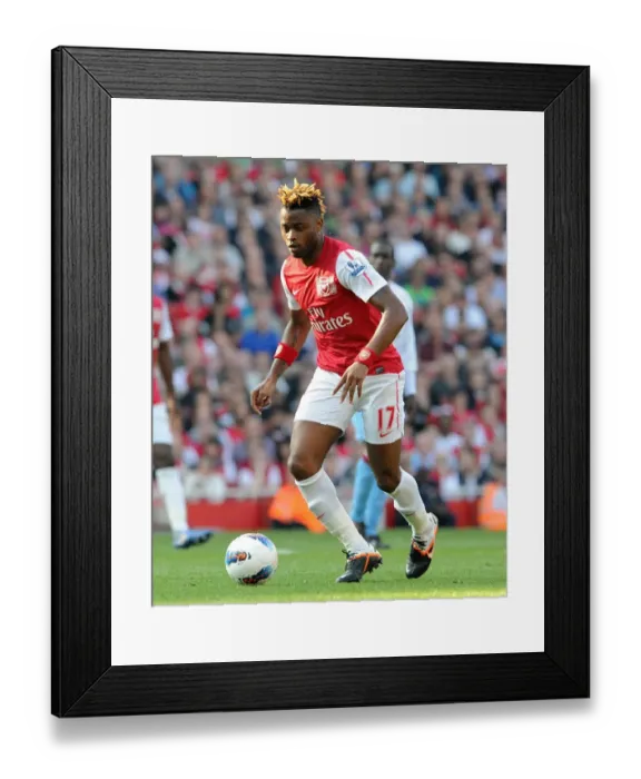 Framed Print : Alex Song's Triumph: Arsenal Crushes Aston Villa 3-0 in Barclays Premier League (March 24, 2012)