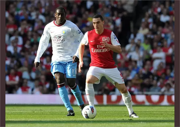 Thomas Vermaelen (Arsenal) Emile Heskey (Villa). Arsenal 3: 0 Aston Villa