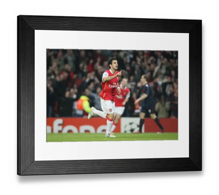 Framed Print : Cesc Fabregas's Stunner: Arsenal's Historic 7-0 Victory Over Slavia Prague in the Champions League Framed Print : Cesc Fabregas's Stunner: Arsenal's Historic 7-0 Victory Over Slavia Prague in the Champions League