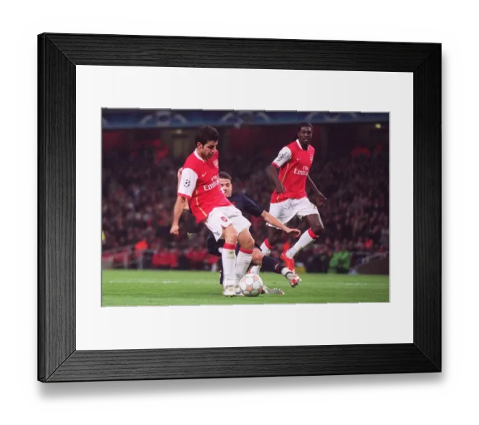 Framed Print : Cesc Fabregas scores his 2nd goal Arsenals 6th Framed Print : Cesc Fabregas scores his 2nd goal Arsenals 6th