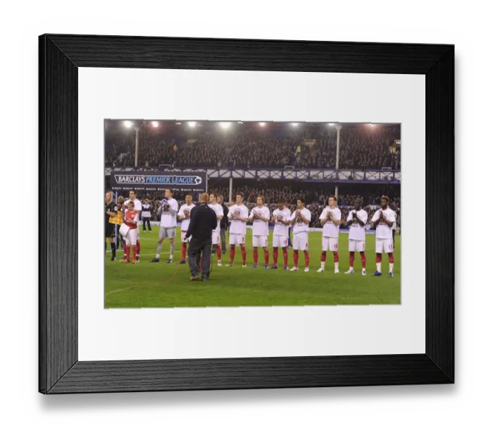 Framed Print : Arsenal Honors Fabrice Muamba: Tribute Shirts vs. Everton (2012)