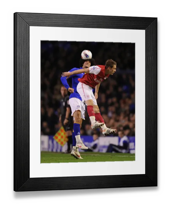 Framed Print : Clash of Midfield Titans: Ramsey vs. Fellaini - Everton vs. Arsenal, Premier League, 2012 Framed Print : Clash of Midfield Titans: Ramsey vs. Fellaini - Everton vs. Arsenal, Premier League, 2012