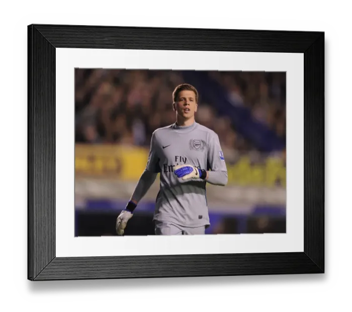 Framed Print : Unyielding Guardian: Wojciech Szczesny's Brave Performance at Goodison Park (Everton vs Arsenal 2011-12) Framed Print : Unyielding Guardian: Wojciech Szczesny's Brave Performance at Goodison Park (Everton vs Arsenal 2011-12)