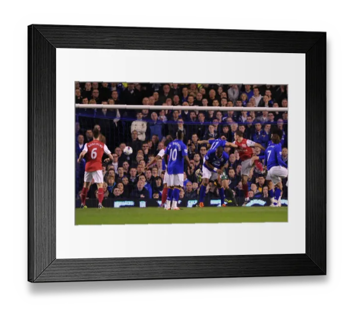 Framed Print : Thomas Vermaelen's Header: Arsenal's Winning Goal Against Everton (2011-12) Framed Print : Thomas Vermaelen's Header: Arsenal's Winning Goal Against Everton (2011-12)