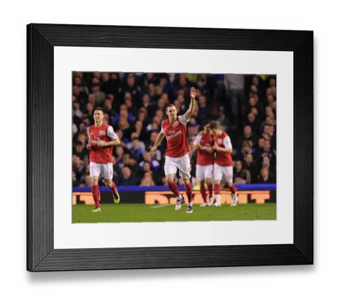 Framed Print : Thomas Vermaelen's Stunner: Everton vs. Arsenal, Premier League 2011-12 - A Goal to Remember Framed Print : Thomas Vermaelen's Stunner: Everton vs. Arsenal, Premier League 2011-12 - A Goal to Remember