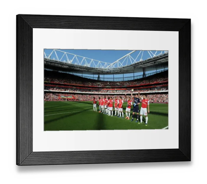 Framed Print : Arsenal vs Aston Villa: Premier League Showdown - Arsenal Team Line-up (2011-12)
