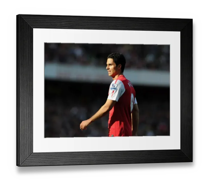 Framed Print : Mikel Arteta Leads Arsenal Against Aston Villa - Premier League 2011-12 Framed Print : Mikel Arteta Leads Arsenal Against Aston Villa - Premier League 2011-12