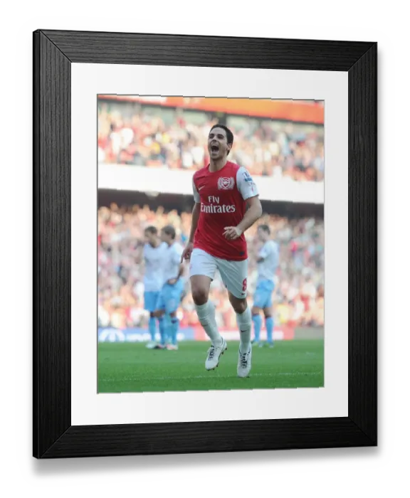 Framed Print : Mikel Arteta's Triumphant Goal: Arsenal vs Aston Villa, Premier League 2011-12 Framed Print : Mikel Arteta's Triumphant Goal: Arsenal vs Aston Villa, Premier League 2011-12