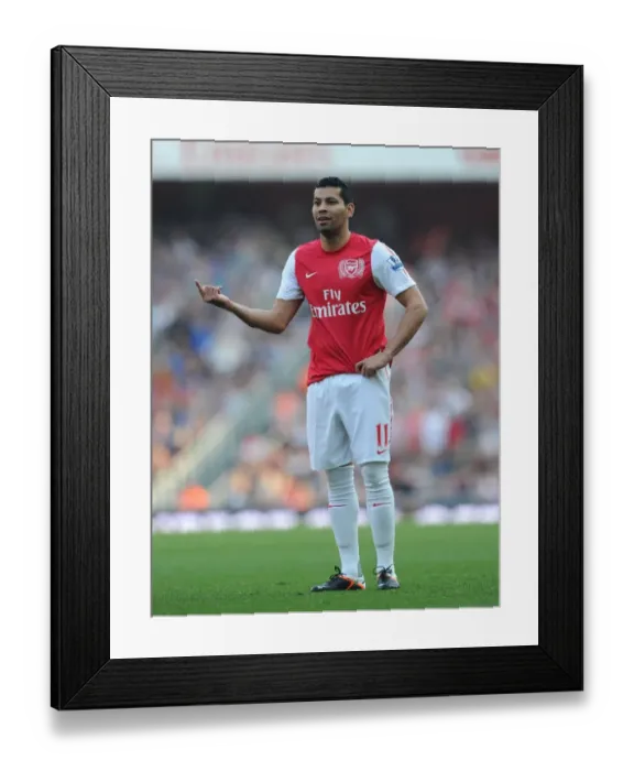 Framed Print : Arsenal vs Aston Villa: Premier League Showdown at Emirates Stadium, 2011-12