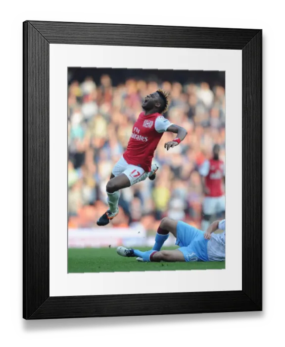 Framed Print : Arsenal vs Aston Villa: Premier League Showdown at Emirates Stadium (2011-12)