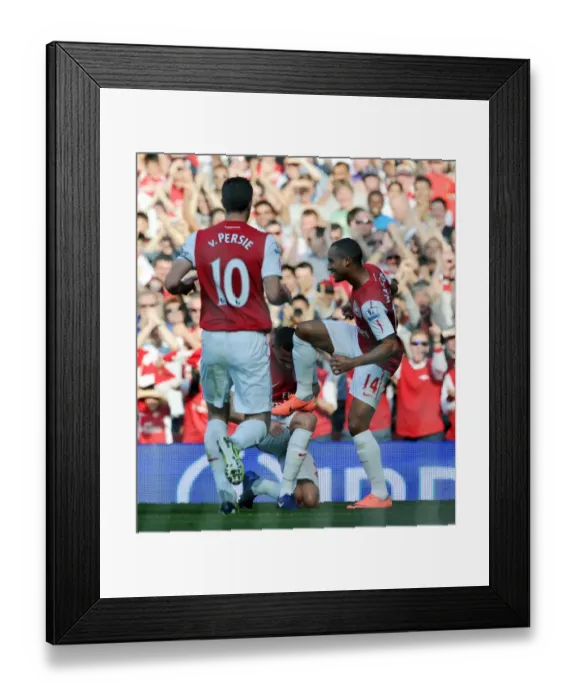 Framed Print : Arsenal vs Aston Villa: Premier League Showdown at Emirates Stadium (2011-12) Framed Print : Arsenal vs Aston Villa: Premier League Showdown at Emirates Stadium (2011-12)