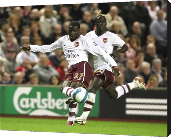 Emmanuel Eboue and Bacary Sagna (Arsenal)
