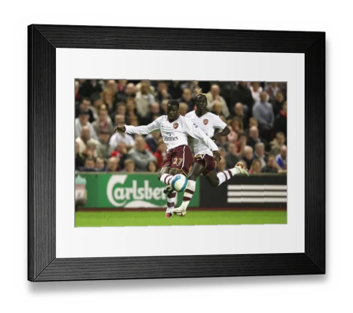Framed Print : Emmanuel Eboue and Bacary Sagna (Arsenal) Framed Print : Emmanuel Eboue and Bacary Sagna (Arsenal)
