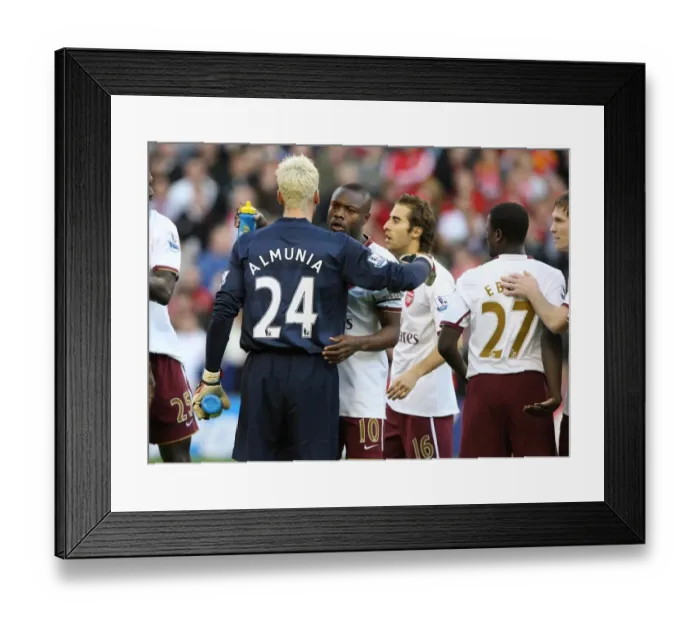 Framed Print : Gallas and Almunia: Stalemate at Anfield, Arsenal vs. Liverpool, 2007 Framed Print : Gallas and Almunia: Stalemate at Anfield, Arsenal vs. Liverpool, 2007