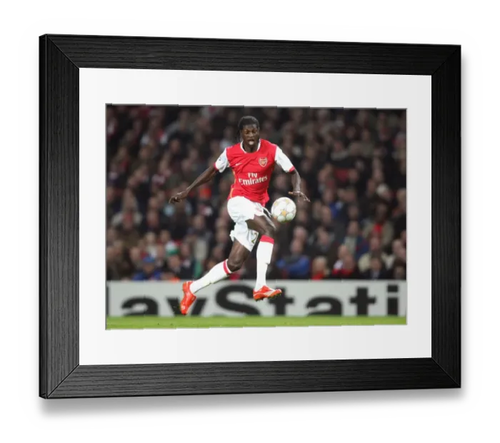 Framed Print : Emmanuel Adebayor's Historic 7-Goal Performance: Arsenal Crushes Slavia Prague 7-0 in UEFA Champions League Framed Print : Emmanuel Adebayor's Historic 7-Goal Performance: Arsenal Crushes Slavia Prague 7-0 in UEFA Champions League