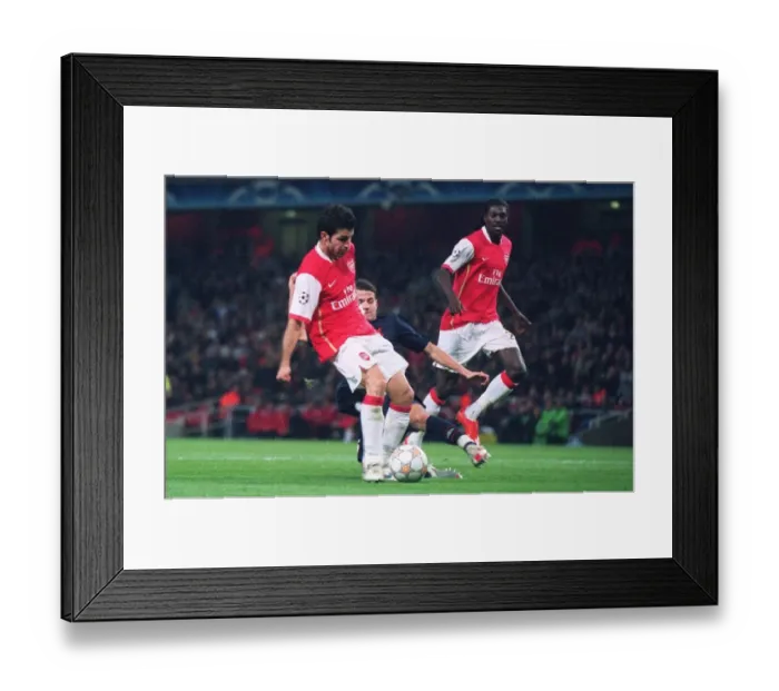 Framed Print : Cesc Fabregas scores his 2nd goal Framed Print : Cesc Fabregas scores his 2nd goal