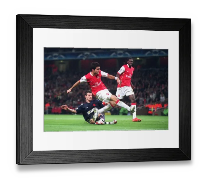 Framed Print : Cesc Fabregas scores his 2nd goal, Arsenals 6th Framed Print : Cesc Fabregas scores his 2nd goal, Arsenals 6th