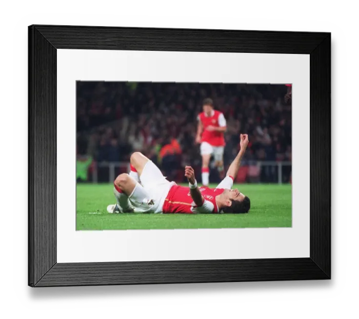 Framed Print : Cesc Fabregas Double: Arsenal's Dominant 7-0 Victory Over Slavia Prague in the Champions League Framed Print : Cesc Fabregas Double: Arsenal's Dominant 7-0 Victory Over Slavia Prague in the Champions League