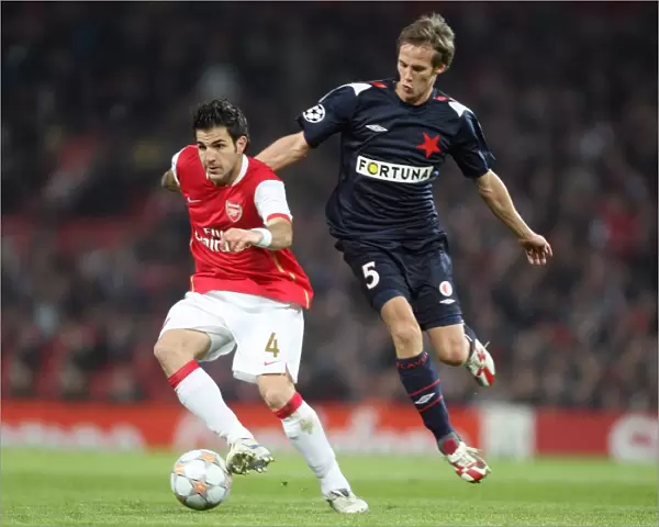 Cesc Fabregas (Arsenal) Michal Svec (Slavia)