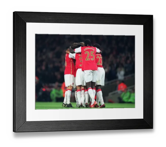 Framed Print : Alex Hleb's Goal Celebration: Arsenal's Dominant 7-0 Victory Over Slavia Prague in the Champions League Framed Print : Alex Hleb's Goal Celebration: Arsenal's Dominant 7-0 Victory Over Slavia Prague in the Champions League