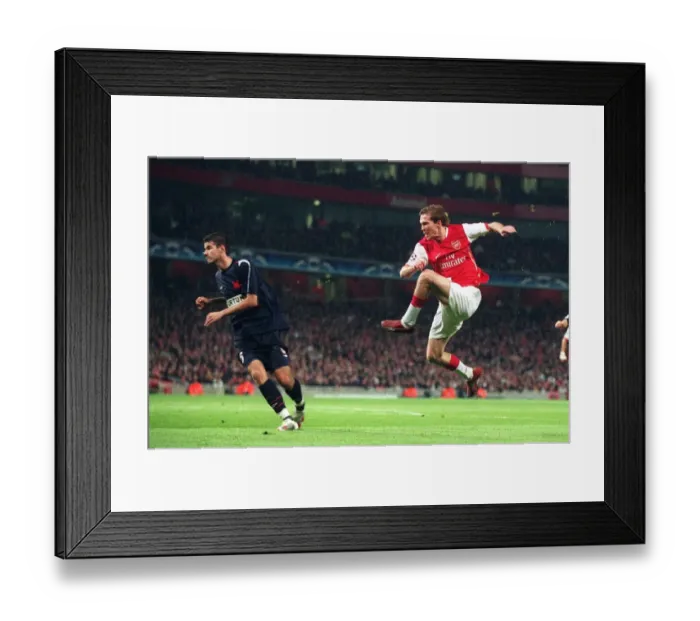 Framed Print : Alex Hleb sees his shot defect off David Hubacek (Slavia Framed Print : Alex Hleb sees his shot defect off David Hubacek (Slavia