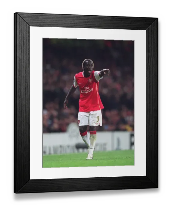 Framed Print : Arsenal's Sagna Shines in Historic 7-0 Champions League Victory over Slavia Prague