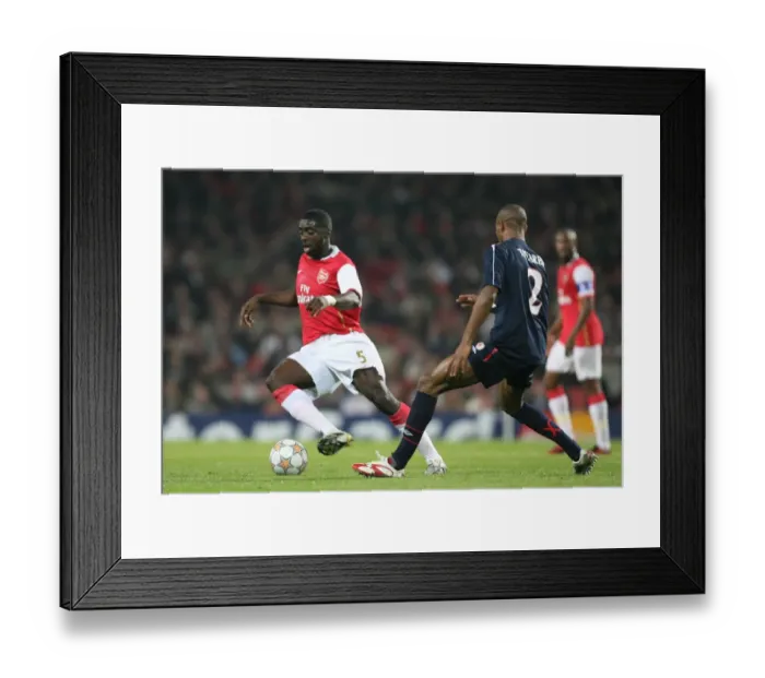 Framed Print : Kolo Toure (Arsenal) Mickael Tavares (Slavia) Framed Print : Kolo Toure (Arsenal) Mickael Tavares (Slavia)