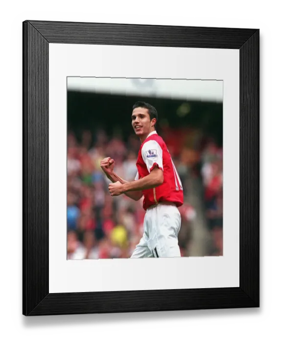 Framed Print : Robin van Persie's Epic Free-Kick: Arsenal's Dramatic 3-2 Comeback vs. Sunderland, Barclays Premier League, Emirates Stadium, 2007