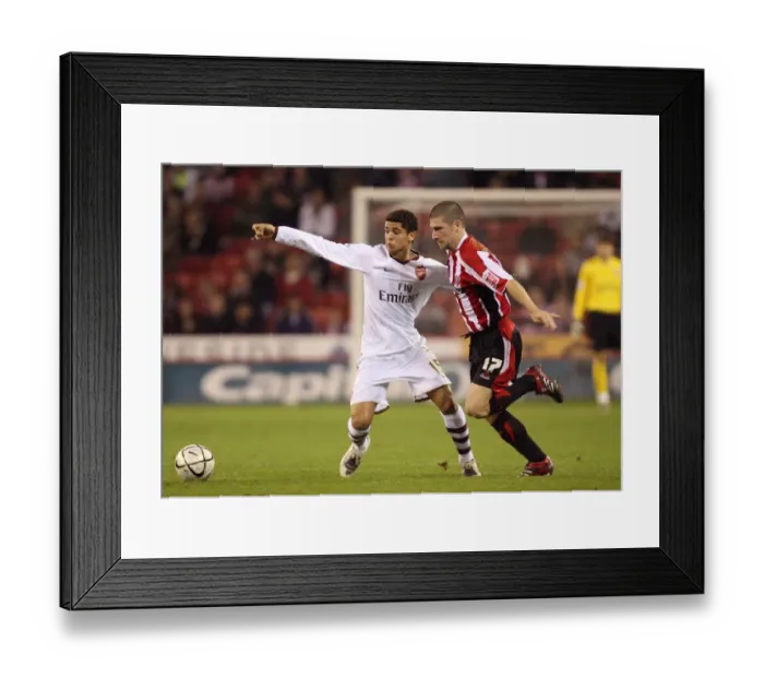 Framed Print : Denilson (Arsenal) Nick Montgomery (Sheff) Framed Print : Denilson (Arsenal) Nick Montgomery (Sheff)